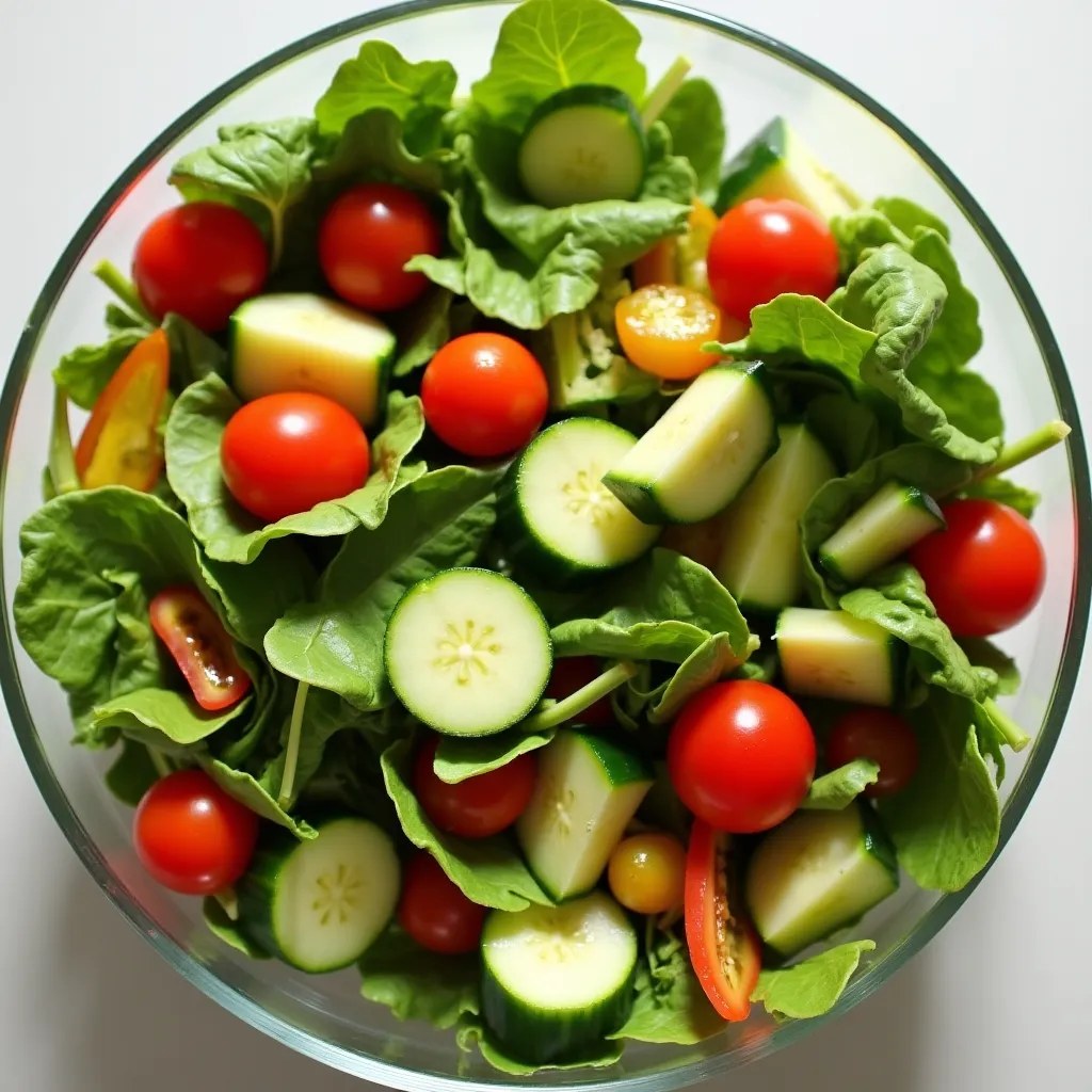 Salată colorată de fructe și legume